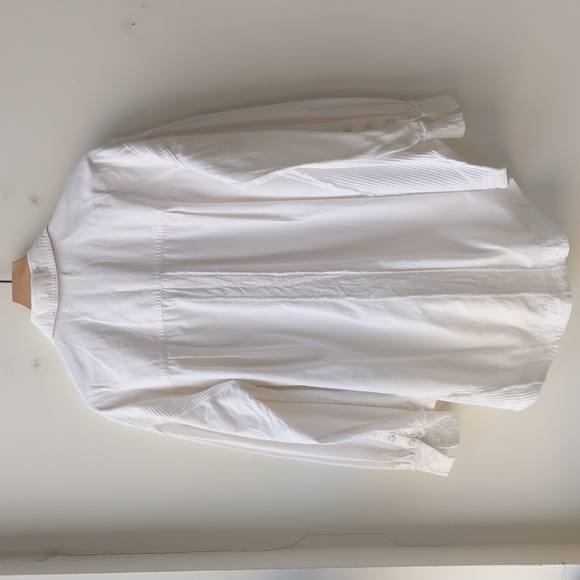 ***SOLD***We The Free Oversized Button Front Shirt White Women's Small - Picture 3 of 8